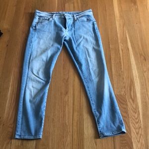 Luther wash cropped jean